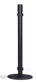 QueuePro Receiver Stanchion Post w Collars, Panels, and Merchandising Slatwalls