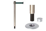 Demo - Retracta-Belt Removable Floor Mount 10' Retractable Belt Stanchion