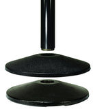 Cast Iron Base w/Rubber Floor Protector - Retracta-Belt 10' Hyper-Strength Value Series Set of 2