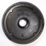 Cast Iron Base w/Rubber Floor Protector - Retracta-Belt 15' Hyper-Strength Single Line Post - Black Aluminum