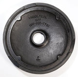 Cast Iron Base w/Rubber Floor Protector - Retracta-Belt 10' Hyper-Strength Thin Line Post - Smooth Black