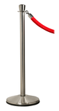 Satin Brushed Steel Ever-Straight Crown Top Economy Post and Rope Stanchion