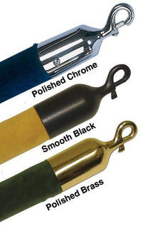 Heavy-Duty Snap End For 1.5in Velvet Barrier Rope, Visiontron SE-PC