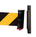 Standard Belt End - Retracta-Belt EXCLUSIVE 65' Portable Folding Leg Stanchion - Yellowns | Visiontron