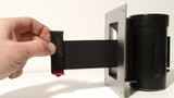 Side - Retracta-Belt Recessed In-Wall Mount w/Door Hyper-Strength 10' Barrier
